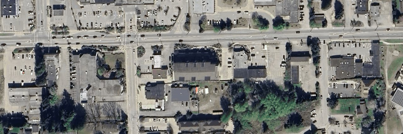 Soames Place aerial view