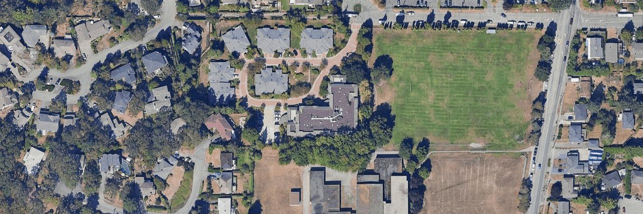 Rosebank Gardens aerial view