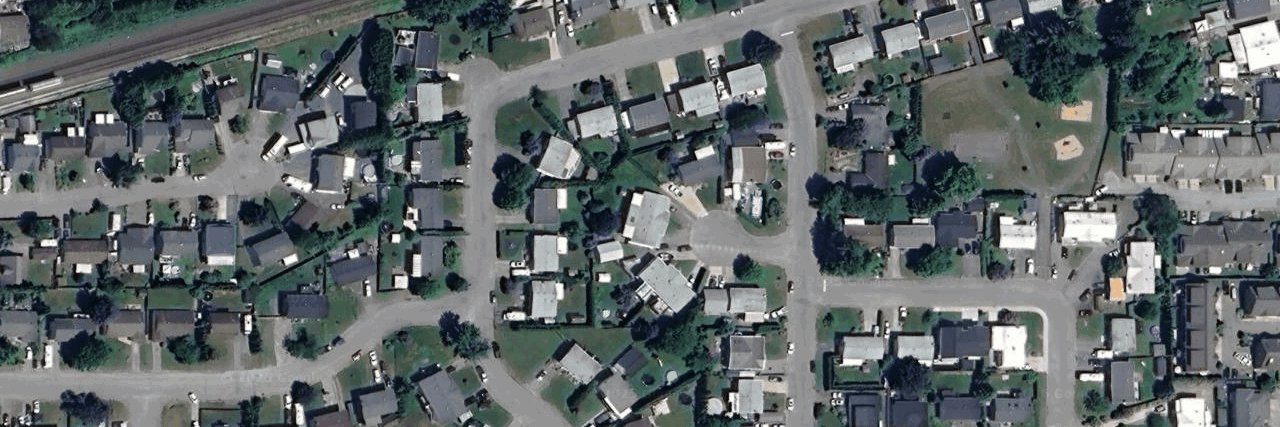 Chilliwack Proper South aerial view