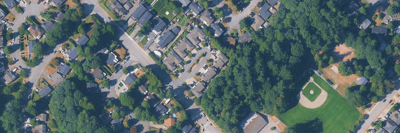 Sunbury Terrace aerial view