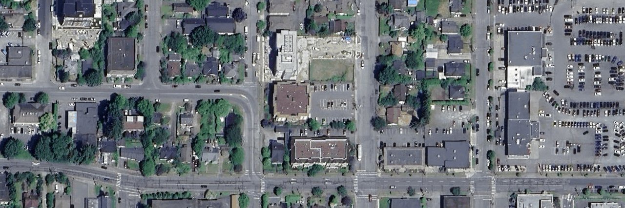 Regency House aerial view