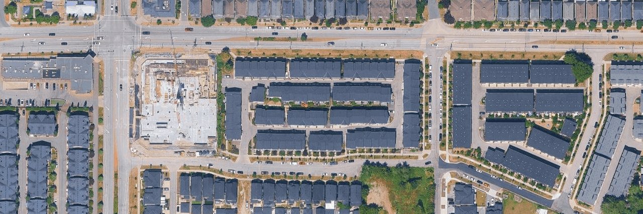 Clayton Street aerial view