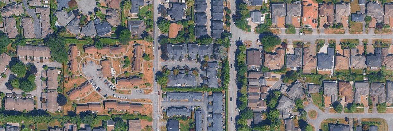 Langton Court aerial view