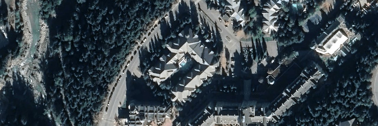 Glacier Lodge aerial view