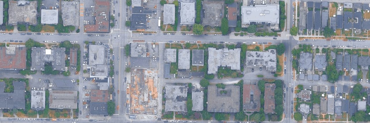 Central Lonsdale aerial view