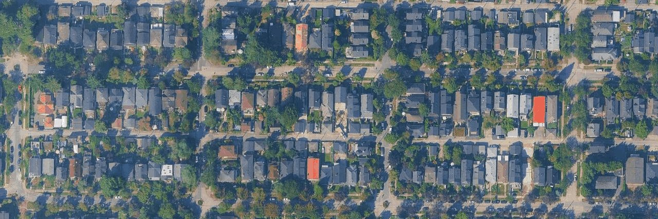 Cedar Cottage aerial view
