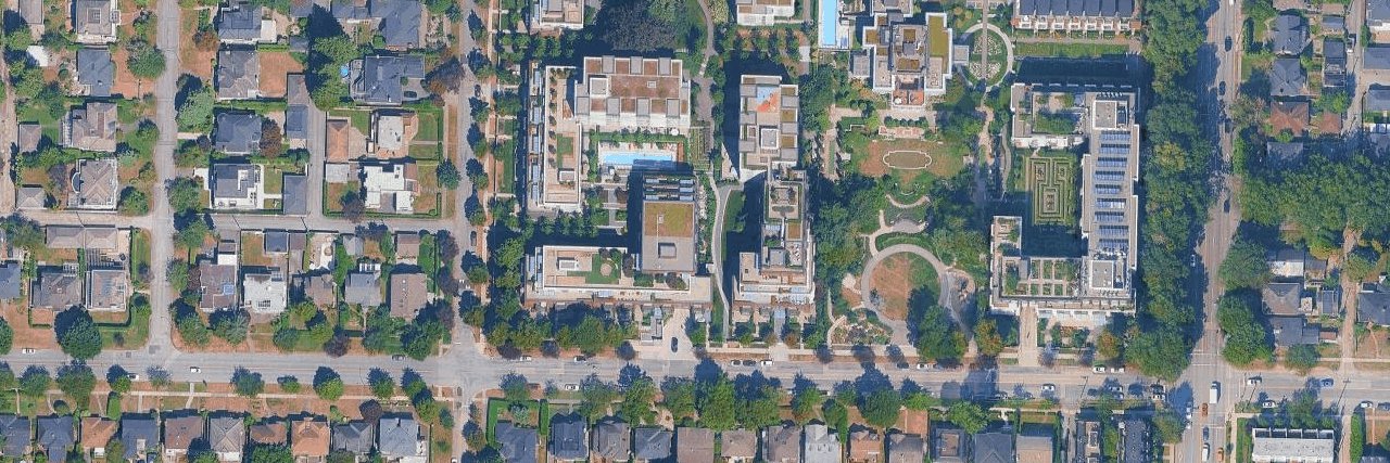 Wilshire House aerial view