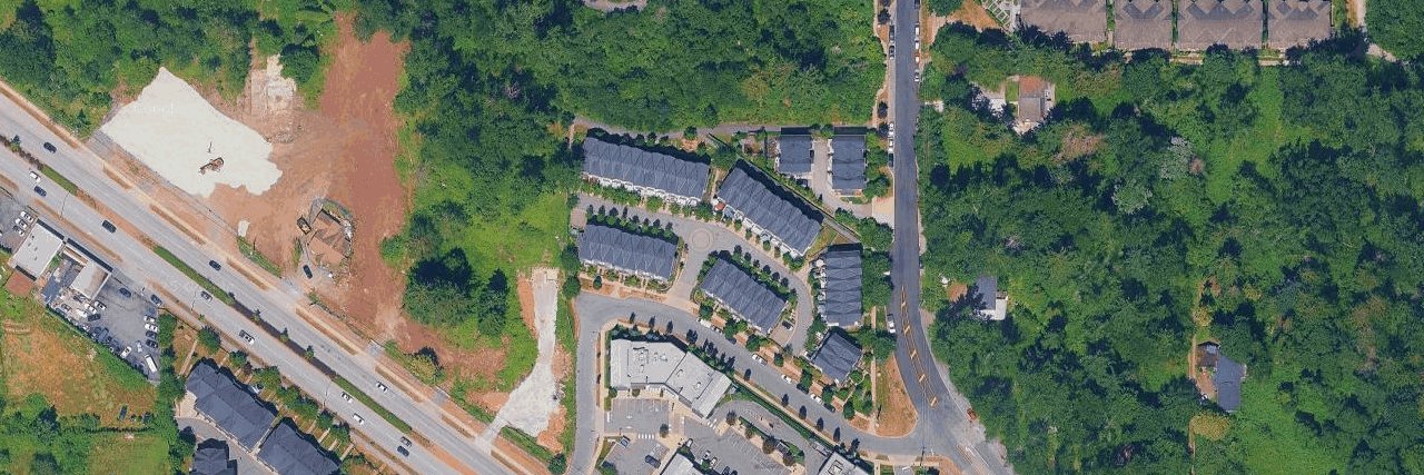 Clayton Market aerial view