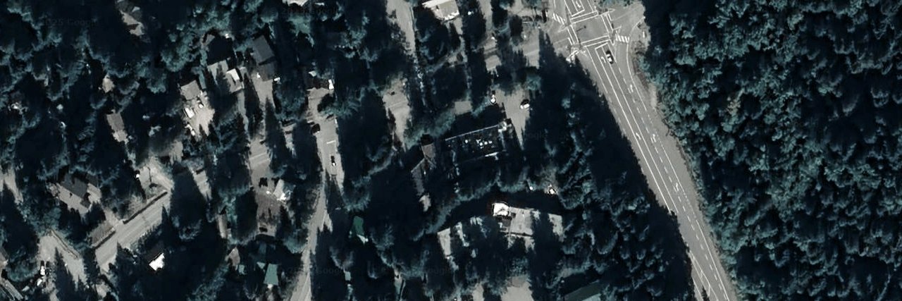 Alpine House aerial view