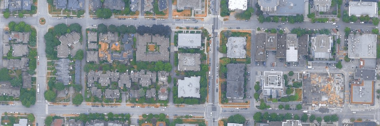 Kensington Court aerial view