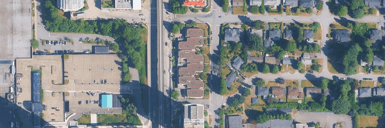 Dolphin Court aerial view