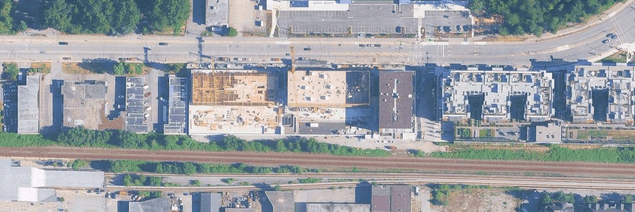 Moody Yards By Mosaic aerial view