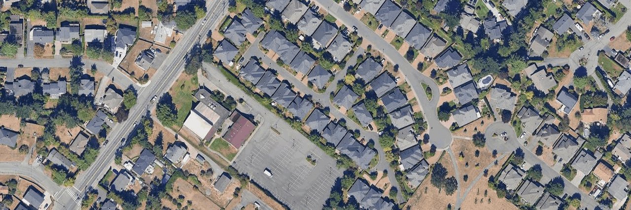 The Townhomes at University Ridge aerial view