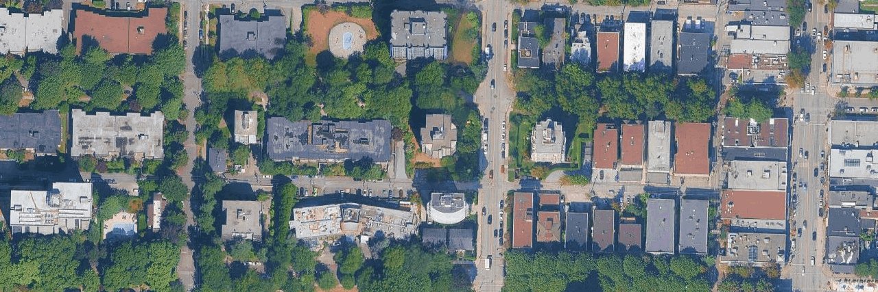 Granville Gardens aerial view