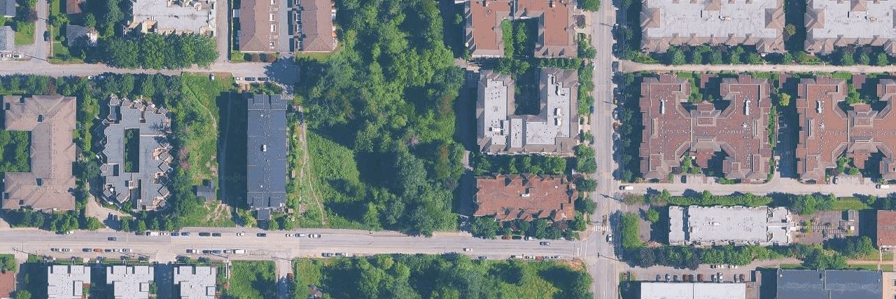 Evergreen aerial view