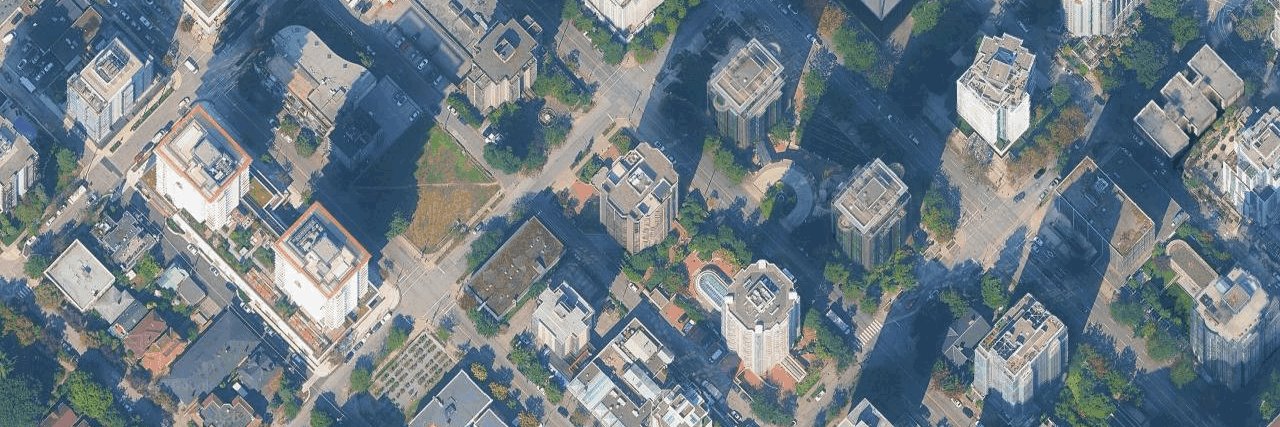 Alberni Place aerial view