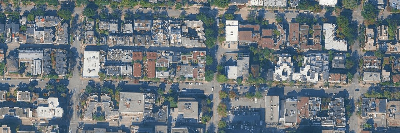 Oak Place aerial view