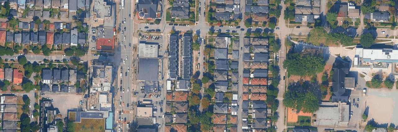 The Row On French aerial view