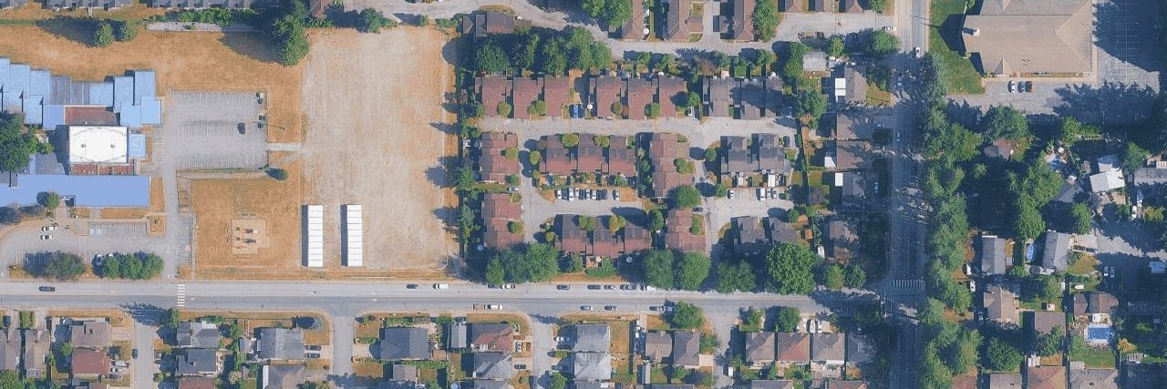 Thornberry Gardens aerial view