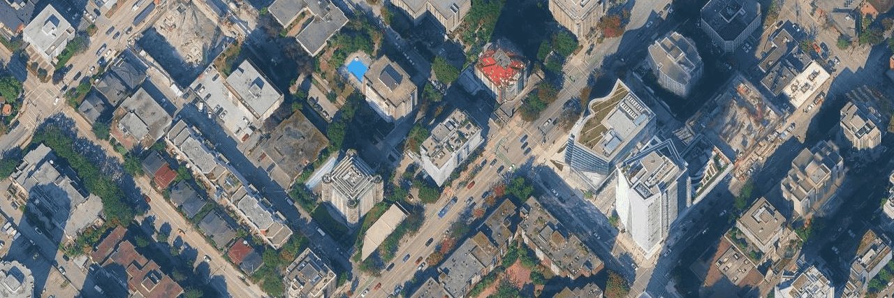 Modern aerial view