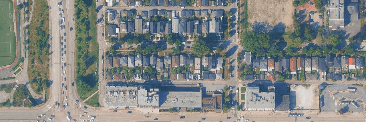 Hastings Sunrise aerial view