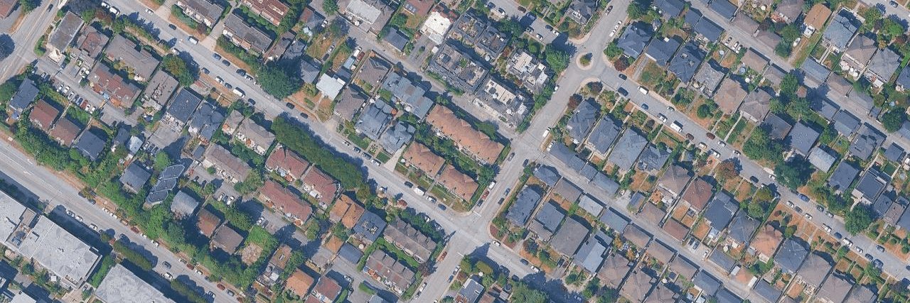 St. Andrew's Court aerial view