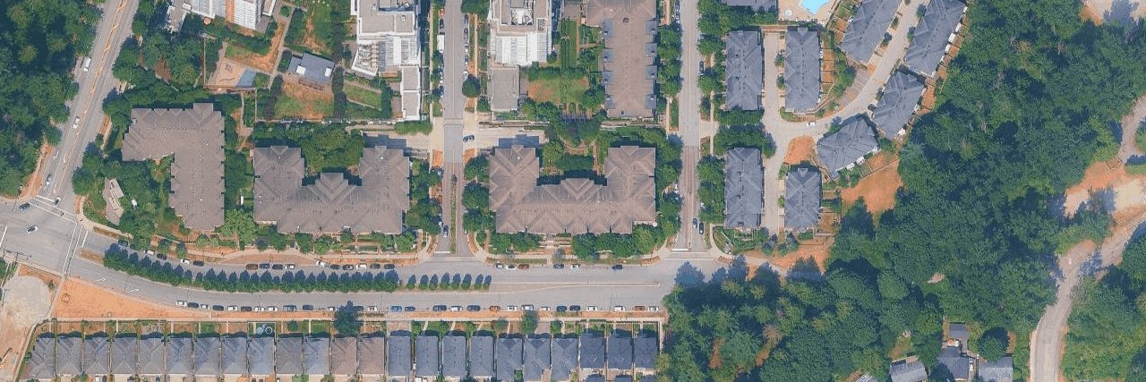 Larkin House East aerial view