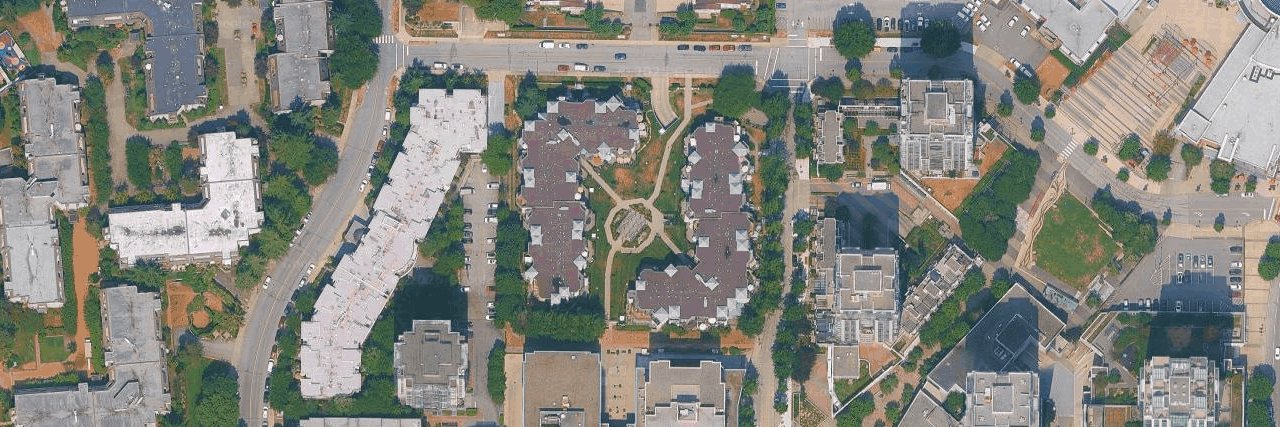 The Burlington aerial view