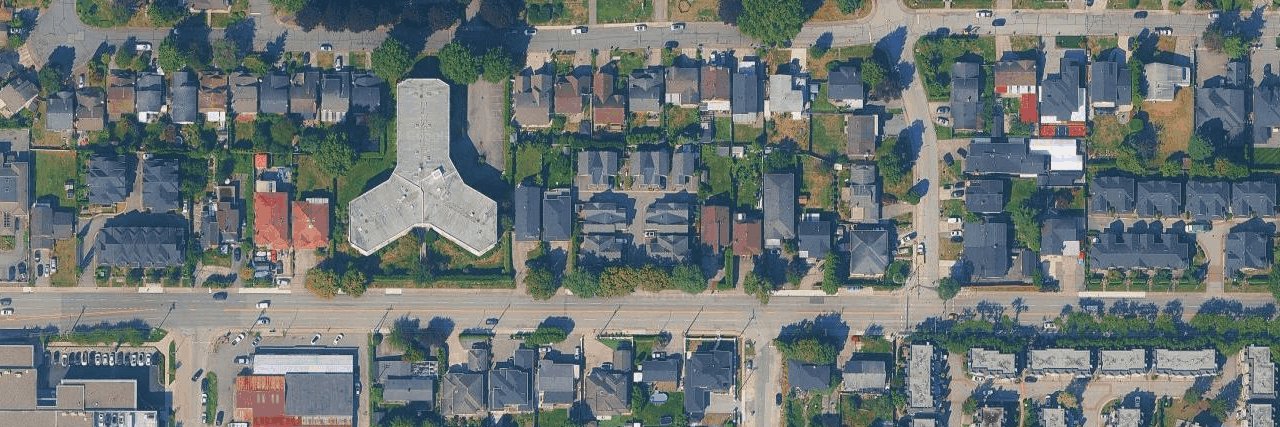 Cambie Gardens aerial view