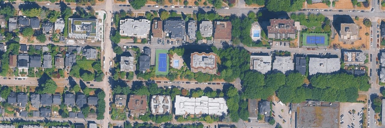 Carriage House aerial view