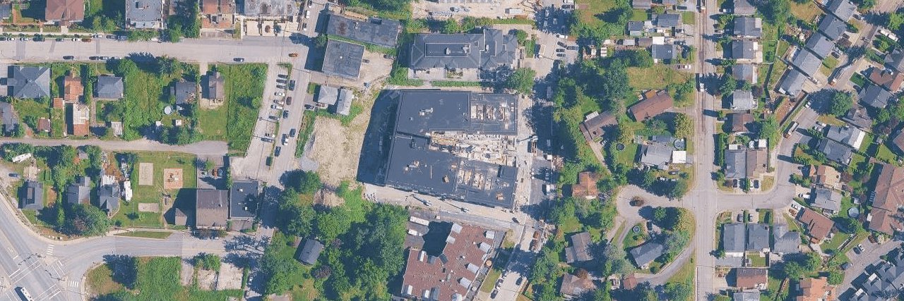Podium aerial view