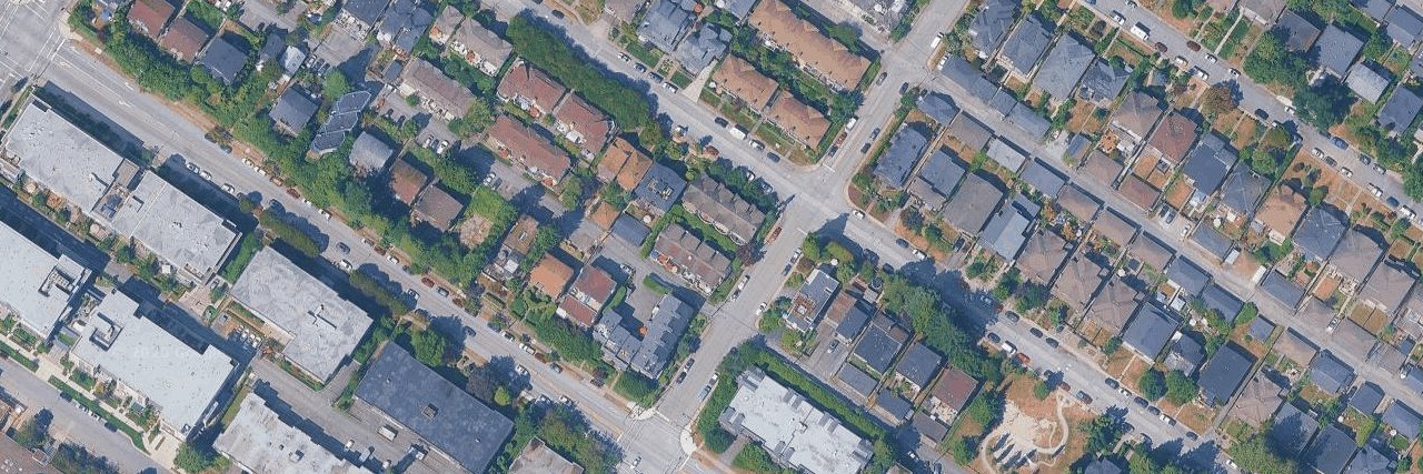 Birchtree Square aerial view