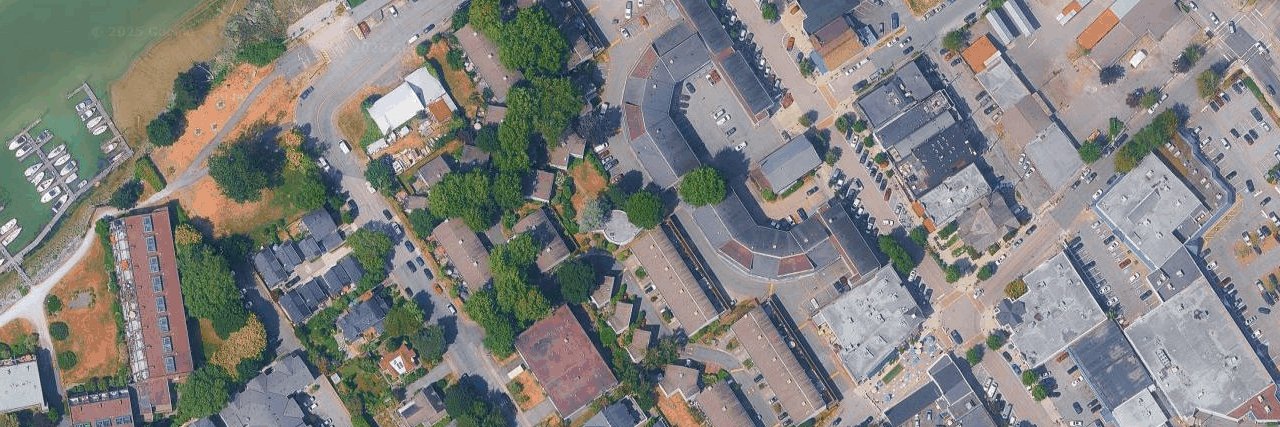Harbourside aerial view