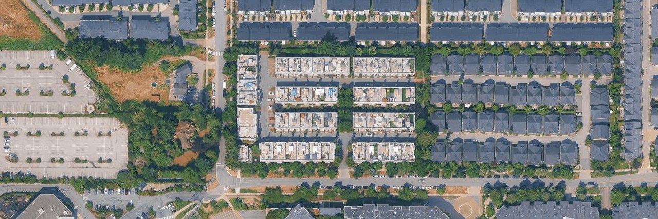 The Brownstones aerial view