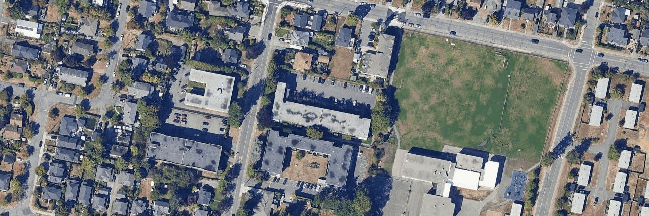 Lampson Court aerial view