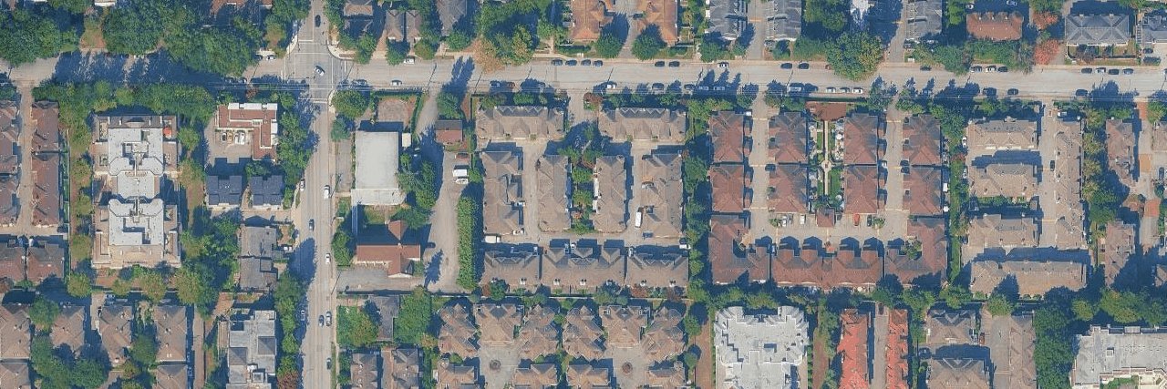 Amble Green aerial view