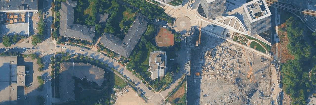 Watercolours aerial view