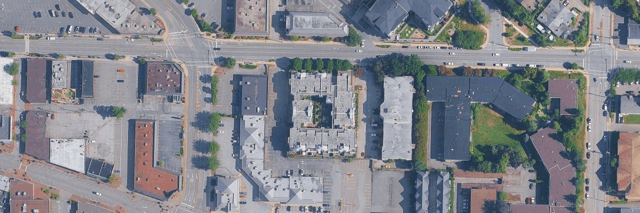 Cassola Court aerial view