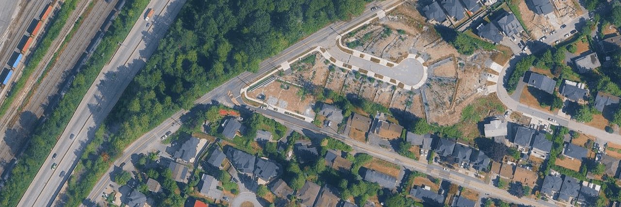 Subdivision aerial view