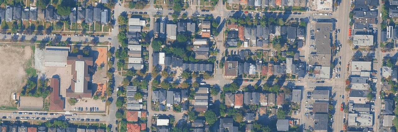 Shirley Houses aerial view