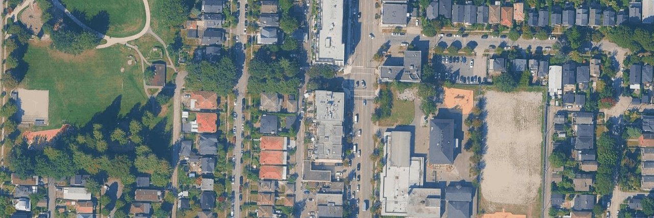 Brock On Main aerial view