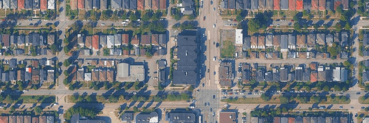 1st + Renfrew aerial view