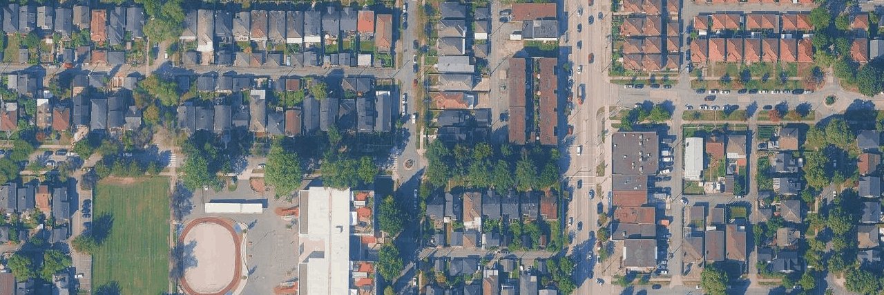 Garden aerial view