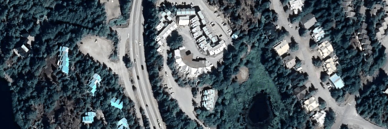 The Vale Inn aerial view