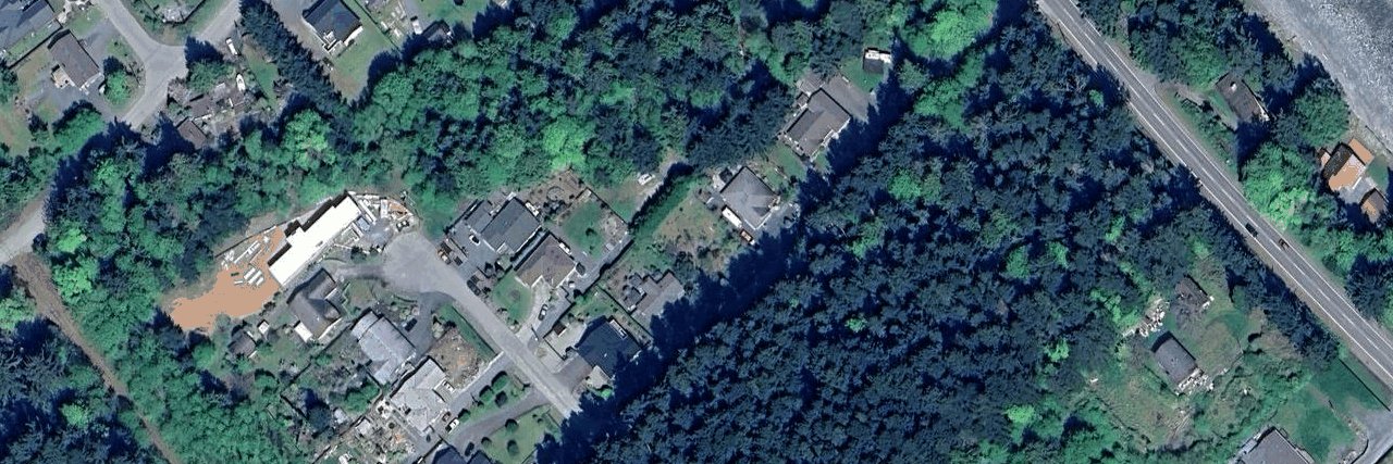 Lambert Lane aerial view