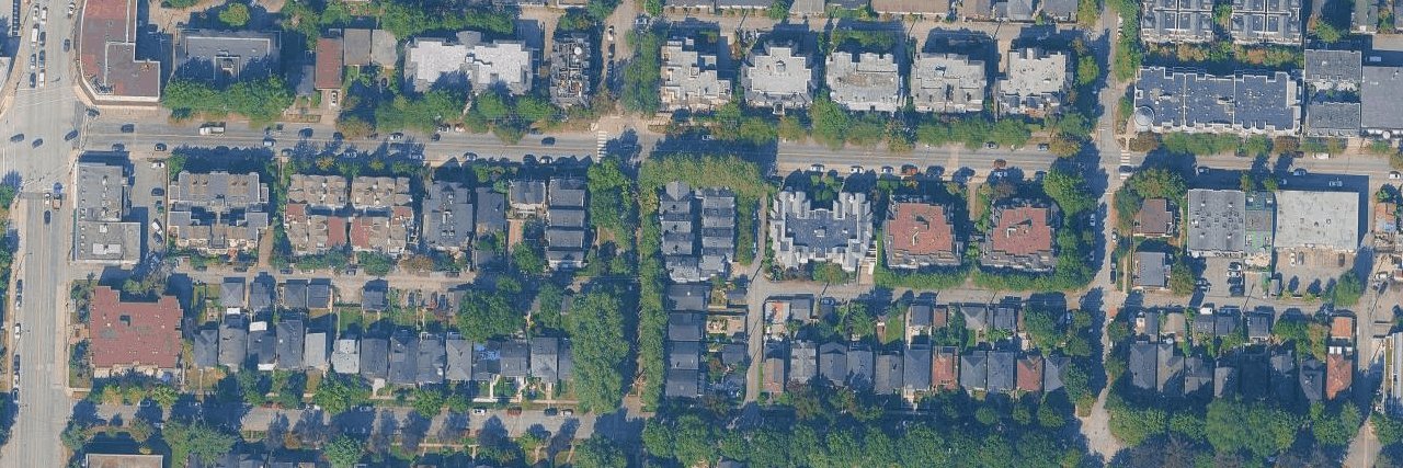 Laurel Mews aerial view