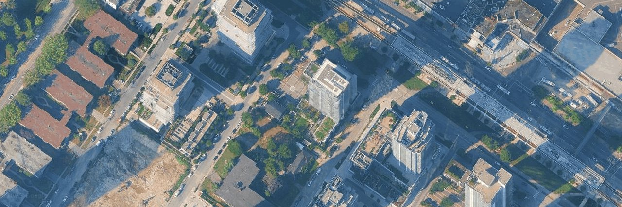 Silver aerial view