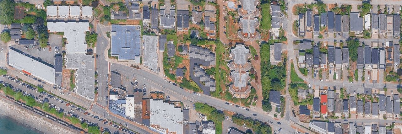 Mainsail aerial view