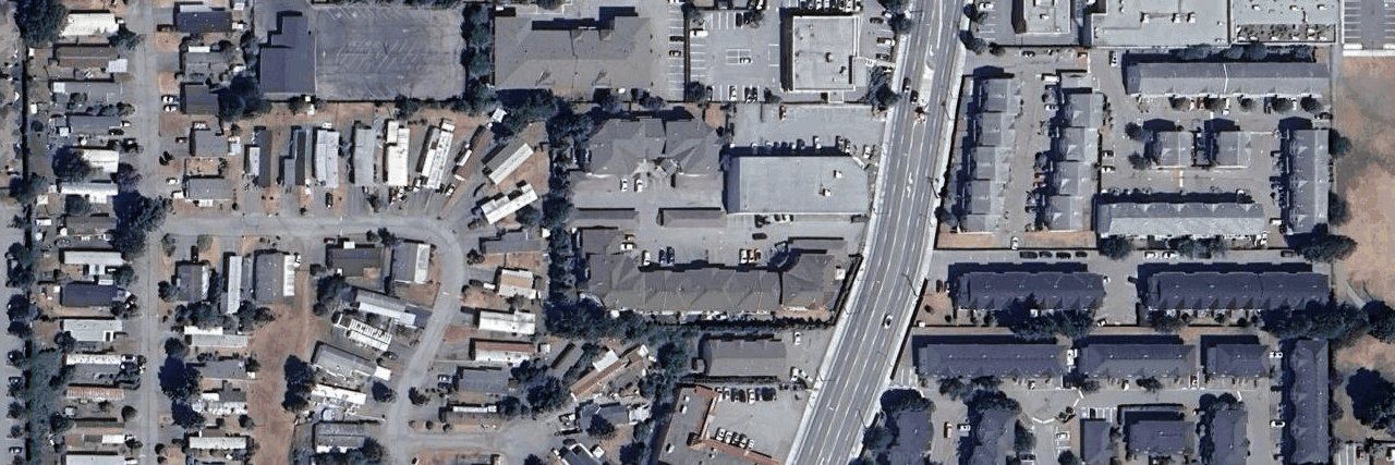 Melrose Place aerial view