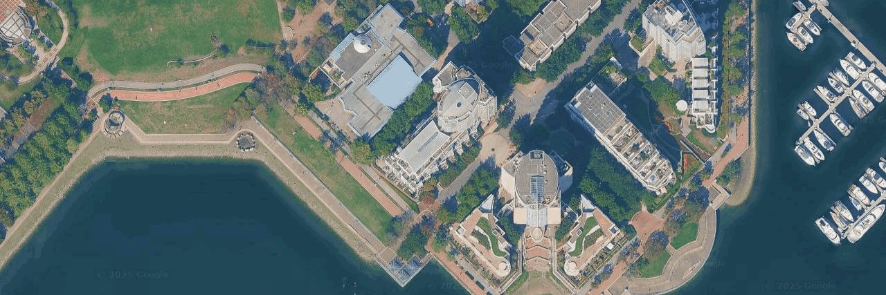 The Columbus aerial view